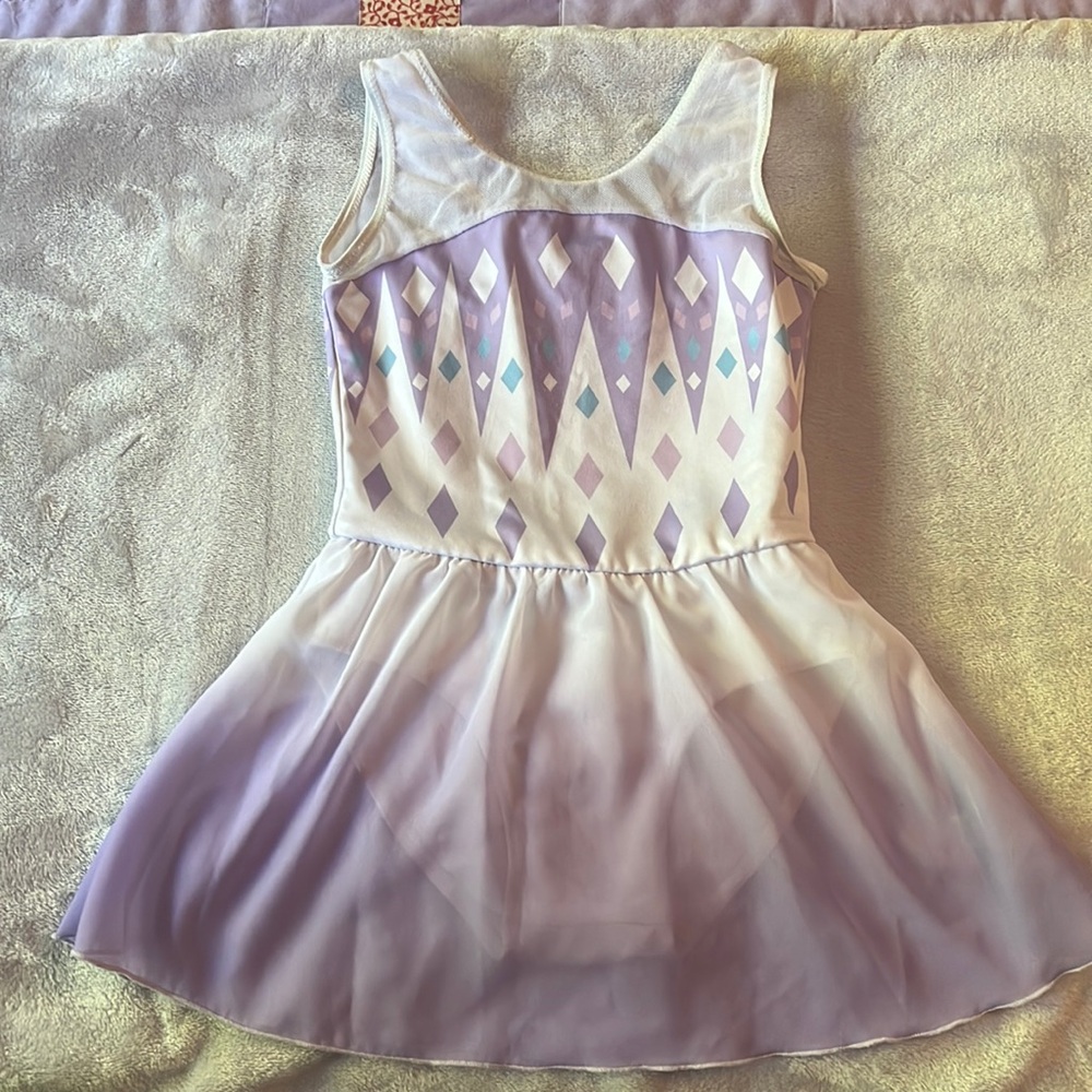 Little girls leotard with skirt